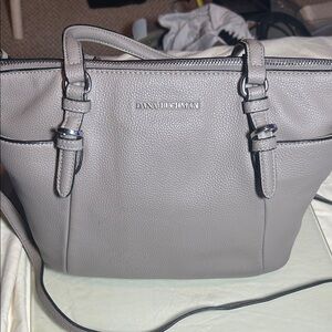 Dana Buchman Pebble Textured Gray Tote